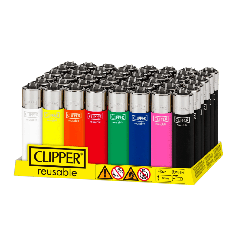 Clipper Solid Colour Refillable Lighter