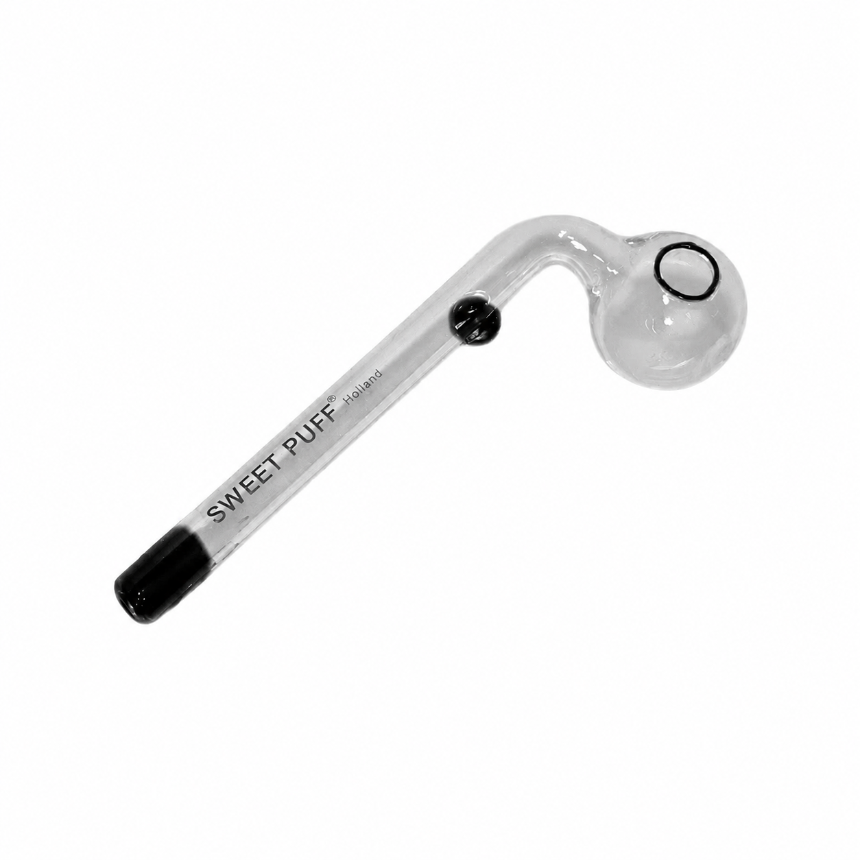 Sweet Puff Glass Pipe 12cm Black