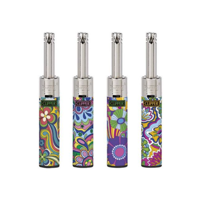 Clipper Mini Tube Lighter Hippie Flower