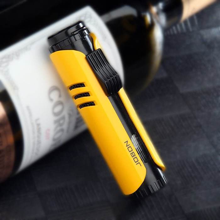 Jobon Jet Torch Lighter Yellow - Bong Empire