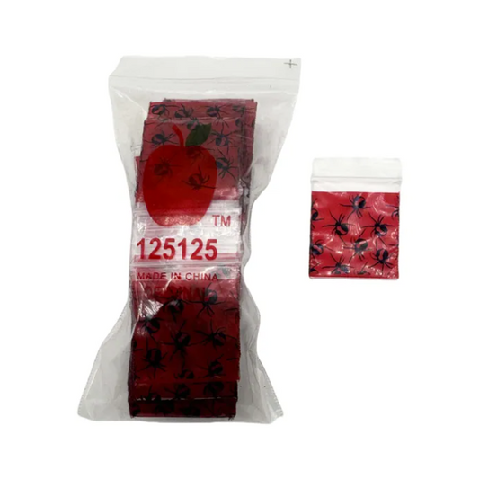 125125 Redback Spider Apple Bags 100 Pack 30x30mm