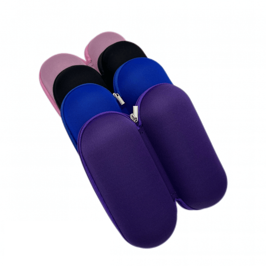 4 Pack Medium Sweet Puff Glass Pipe Pouch Case With Zip Lock