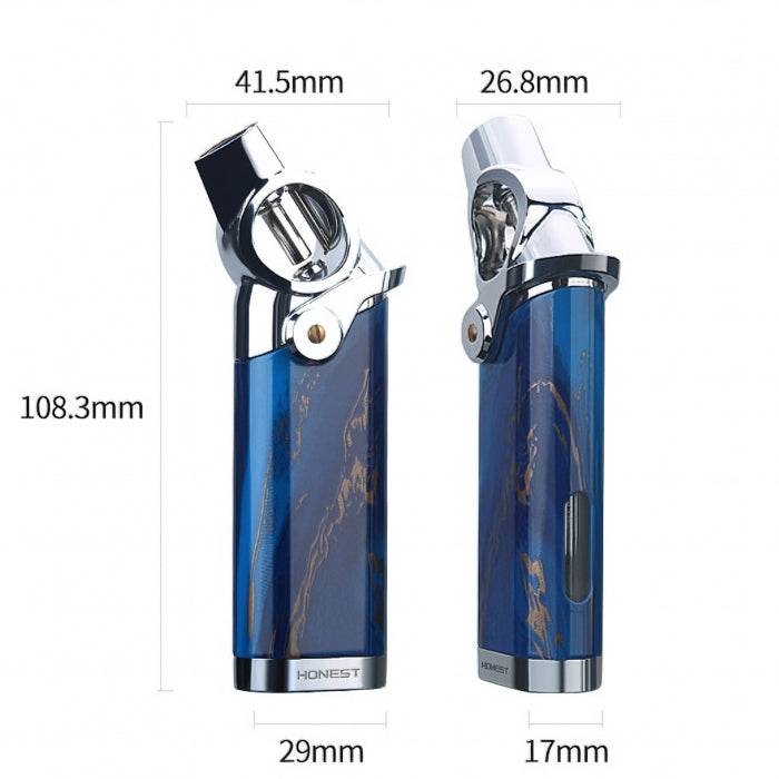 Honest Adjustable Jet Flame Butane Gas Lighter - Bong Empire