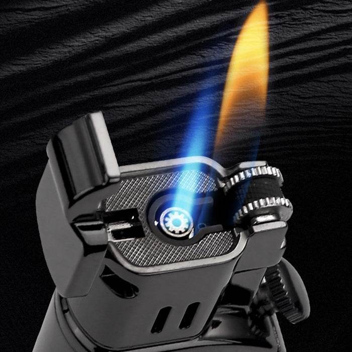 Honest Metal Jet And Soft Dual Flame Flint Lighter