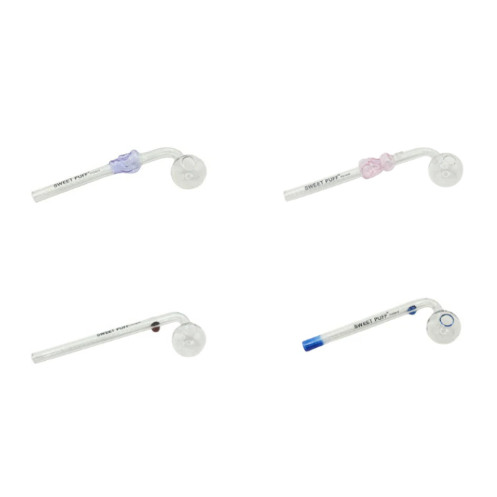 Mixed Designs Sweet Puff Glass Pipes