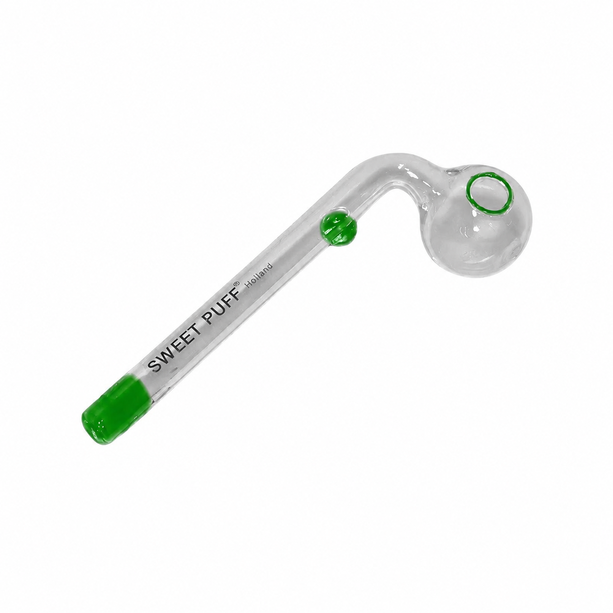 Sweet Puff Glass Pipe 12cm Green