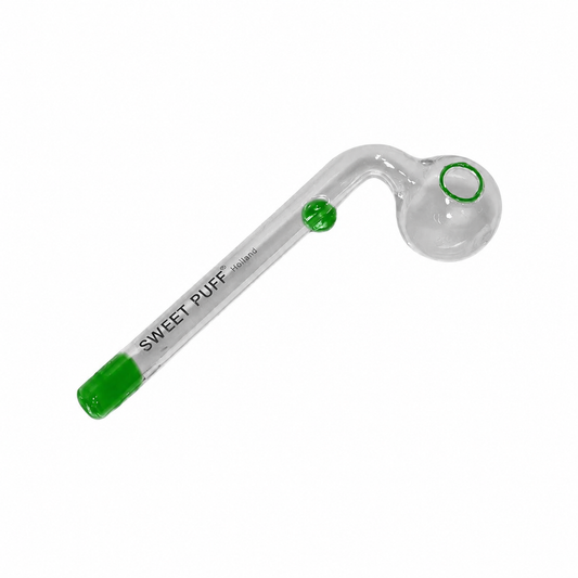 Sweet Puff Glass Pipe 12cm Green
