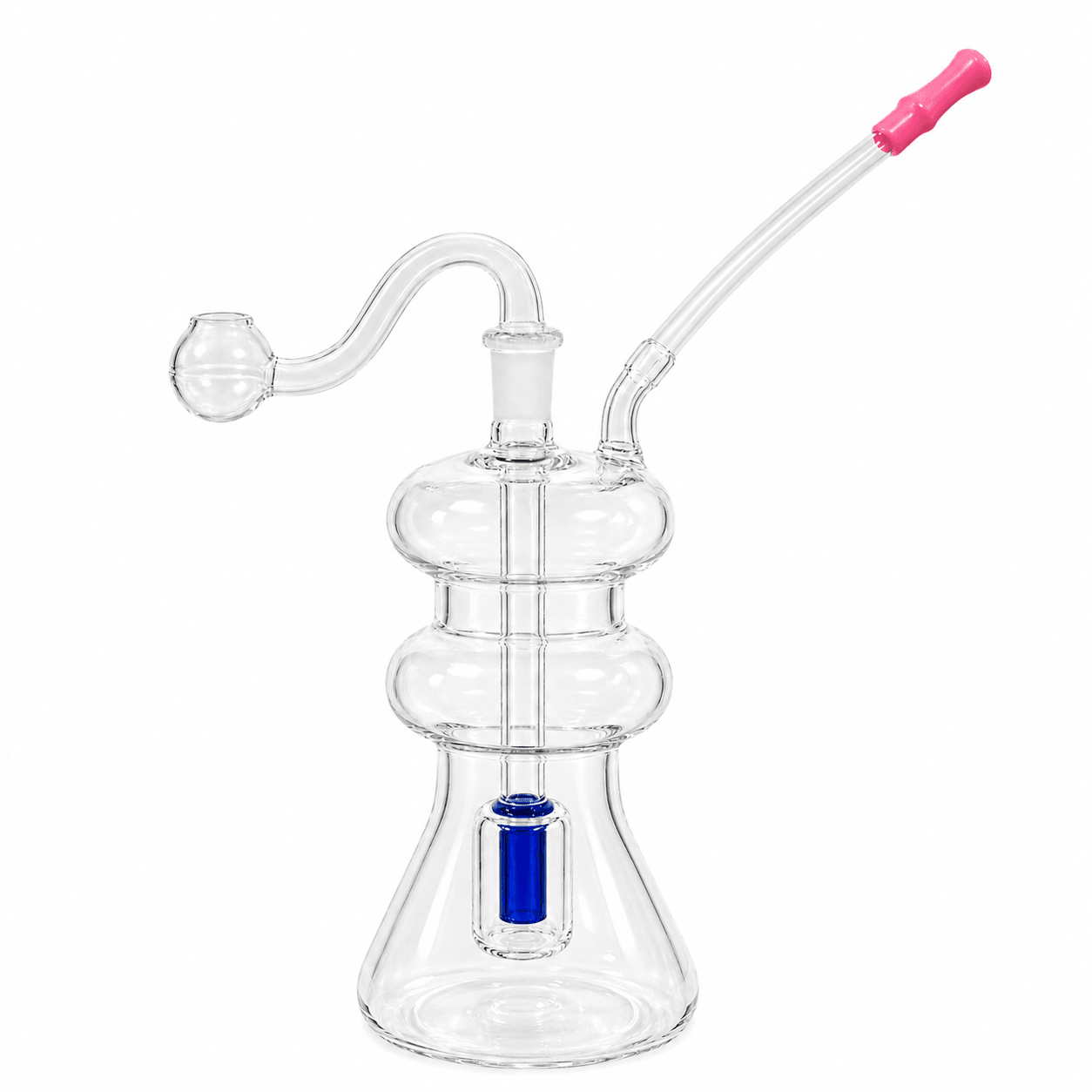 Glass Filter Bubbler Water Pipe 12cm
