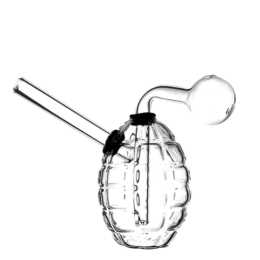 Grenade Glass Bubbler Water Pipe 10cm