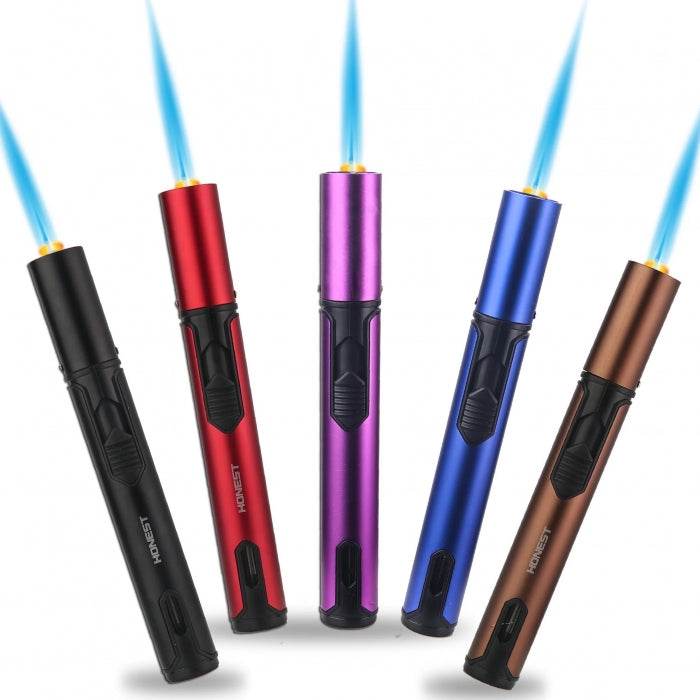 Honest Slim Jet Torch Lighter Refillable Butane 16cm - Bong Empire