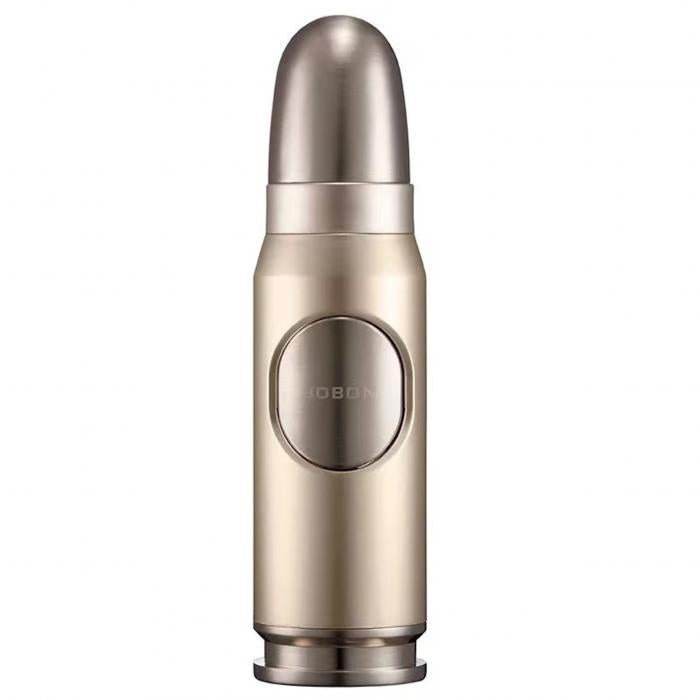 Jobon Bullet Shaped Cigar Jet Lighter Silver - Bong Empire