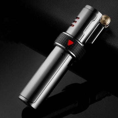 Jobon Butane Triple Flame Flint Jet Lighter Grey - Bong Empire