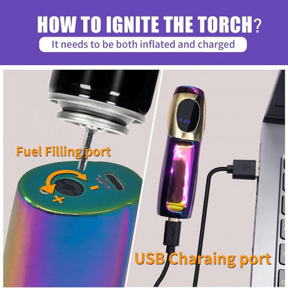Jobon Touchscreen Ignition Triple Jet Flame Lighter - Bong Empire