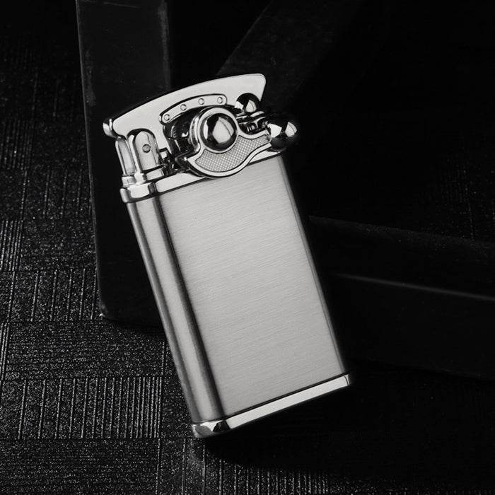 Jobon Jet Lighter Classic Windproof Silver - Bong Empire