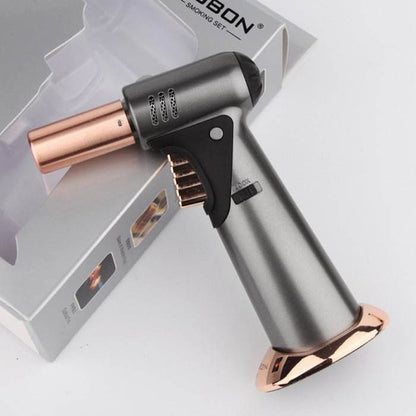 Jobon Multi Purpose Professional Jet Burner Torch Lighter Matte Grey - Bong Empire