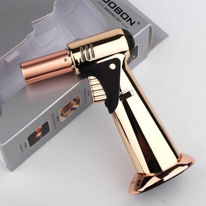 Jobon Multi Purpose Professional Jet Burner Torch Lighter Gold - Bong Empire