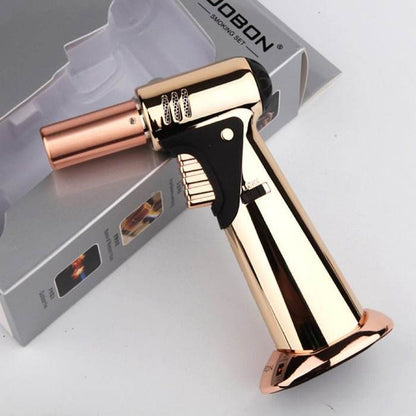 Jobon Multi Purpose Professional Jet Burner Torch Lighter Gold - Bong Empire