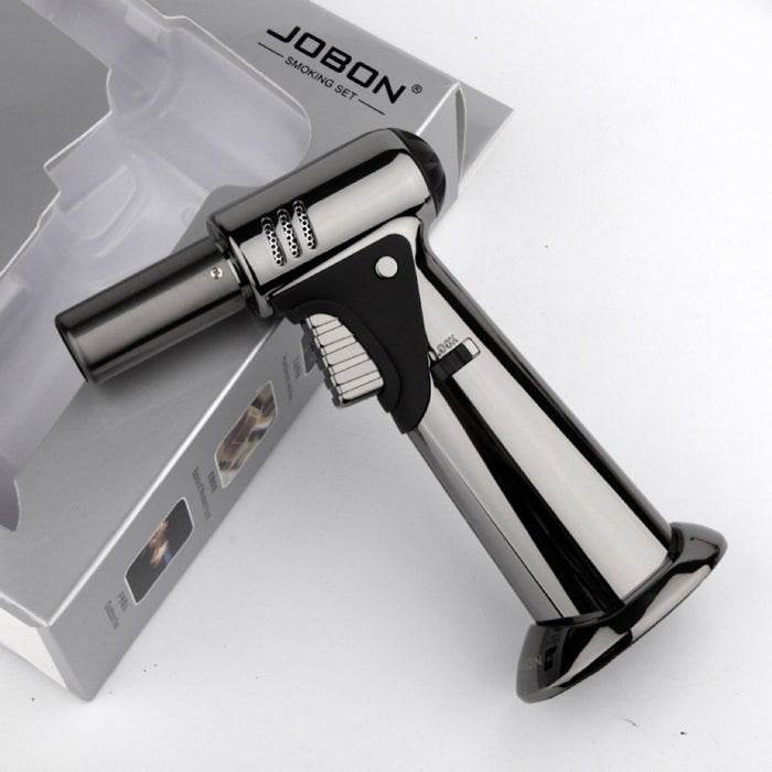 Jobon Multi Purpose Professional Jet Burner Torch Lighter Light Grey - Bong Empire