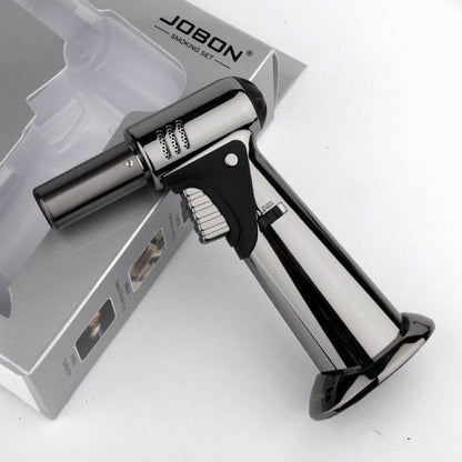 Jobon Multi Purpose Professional Jet Burner Torch Lighter Light Grey - Bong Empire