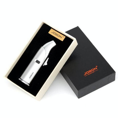 Jobon Premium Jet Flame Lighter Silver
