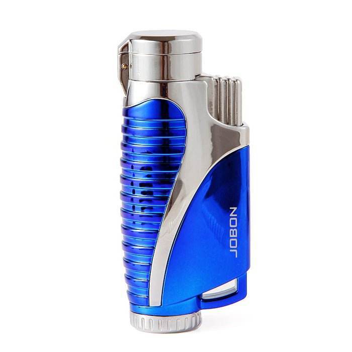 Jobon Triple Jet Flame Lighter Blue - Bong Empire