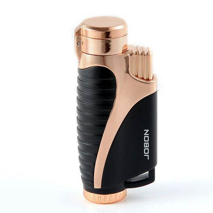 Jobon Triple Jet Flame Lighter Gold - Bong Empire