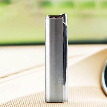 JOBON Windproof Hidden Jet Flame Lighter Silver - Bong Empire