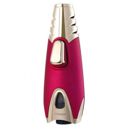 Jobon Rocket Torch Zinc Alloy Jet Flame Lighter Pink - Bong Empire