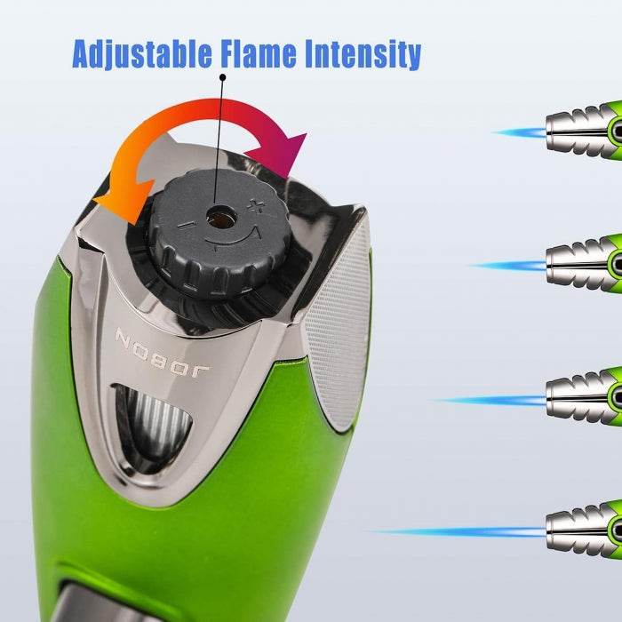 Jobon Rocket Torch Zinc Alloy Jet Flame Lighter - Bong Empire