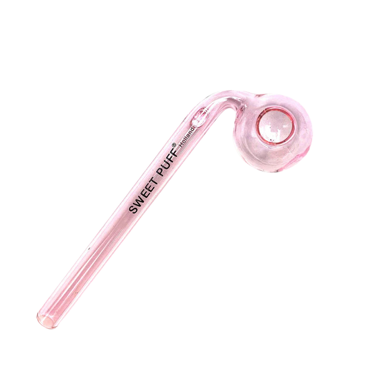 Pink Sweet Puff Glass Pipe 14cm