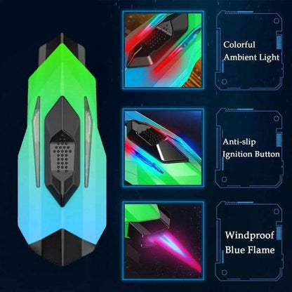 Space Ship LED Rechargeable Jet Lighter